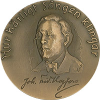 HAgforsmedaljen med Johan Fridolf Hagfors